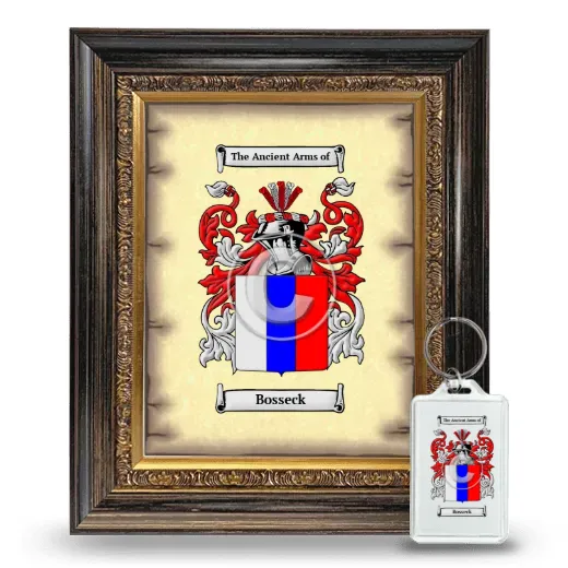 Bosseck Framed Coat of Arms and Keychain - Heirloom