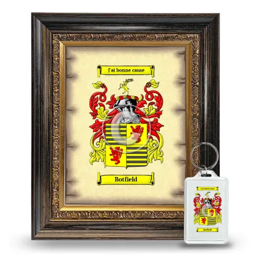 Botfield Framed Coat of Arms and Keychain - Heirloom