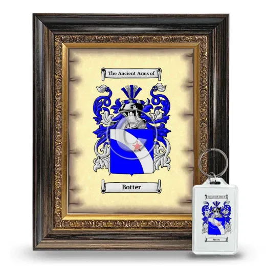 Botter Framed Coat of Arms and Keychain - Heirloom