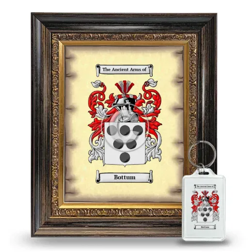 Bottum Framed Coat of Arms and Keychain - Heirloom
