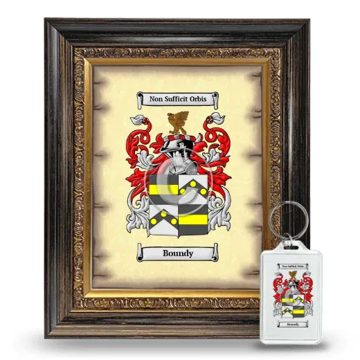 Boundy Framed Coat of Arms and Keychain - Heirloom