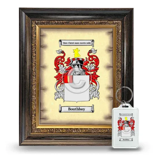 Bouthbay Framed Coat of Arms and Keychain - Heirloom