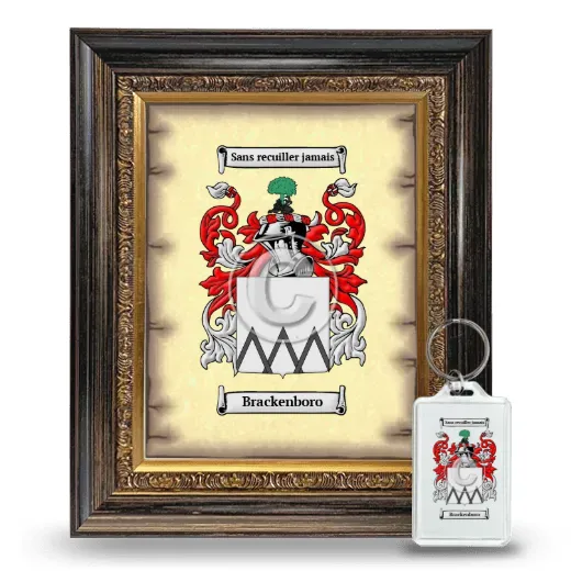 Brackenboro Framed Coat of Arms and Keychain - Heirloom