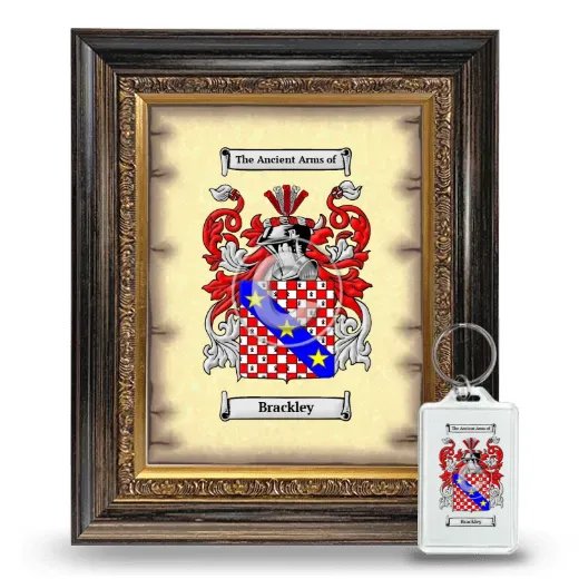 Brackley Framed Coat of Arms and Keychain - Heirloom