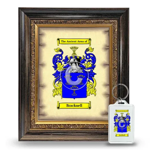 Bracknell Framed Coat of Arms and Keychain - Heirloom