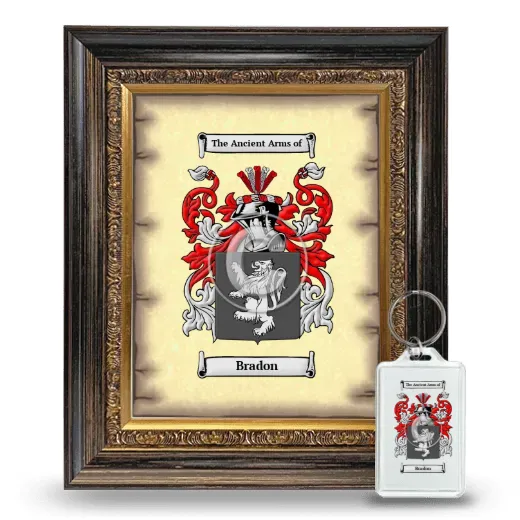Bradon Framed Coat of Arms and Keychain - Heirloom