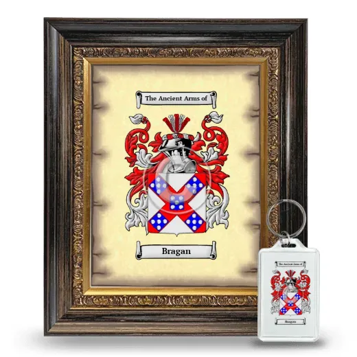 Bragan Framed Coat of Arms and Keychain - Heirloom