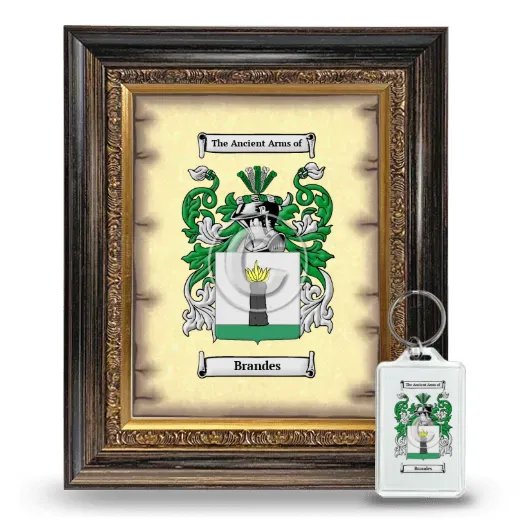 Brandes Framed Coat of Arms and Keychain - Heirloom