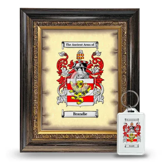 Brandie Framed Coat of Arms and Keychain - Heirloom