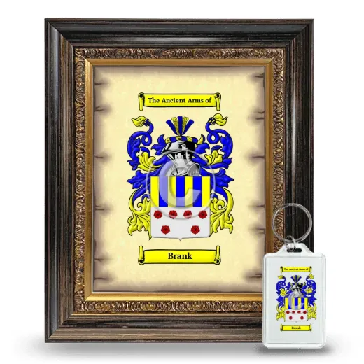 Brank Framed Coat of Arms and Keychain - Heirloom