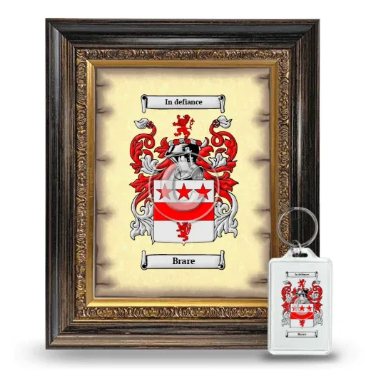 Brare Framed Coat of Arms and Keychain - Heirloom