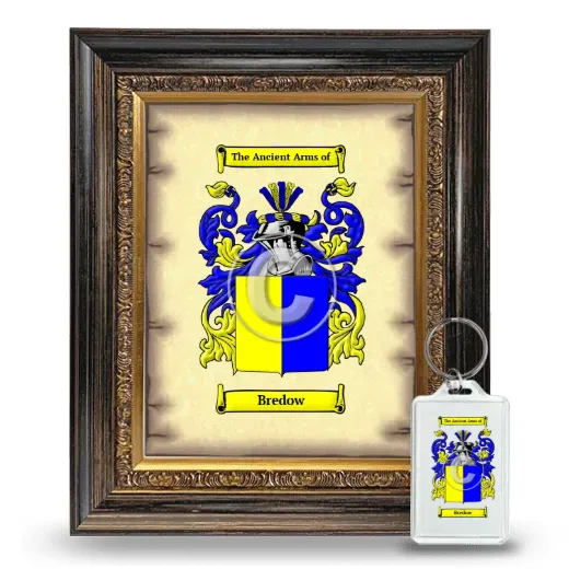 Bredow Framed Coat of Arms and Keychain - Heirloom