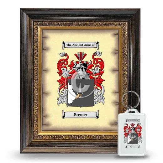 Bremer Framed Coat of Arms and Keychain - Heirloom