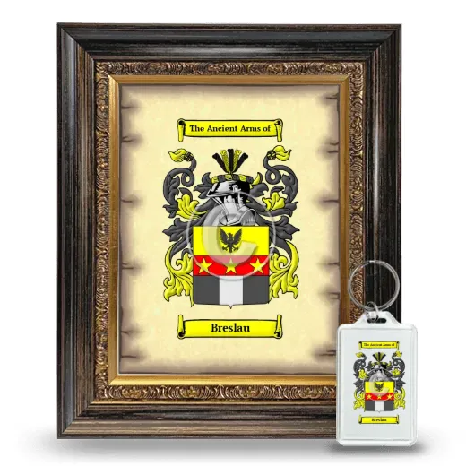 Breslau Framed Coat of Arms and Keychain - Heirloom