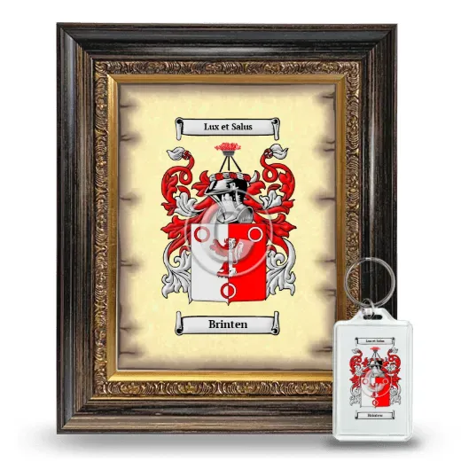 Brinten Framed Coat of Arms and Keychain - Heirloom