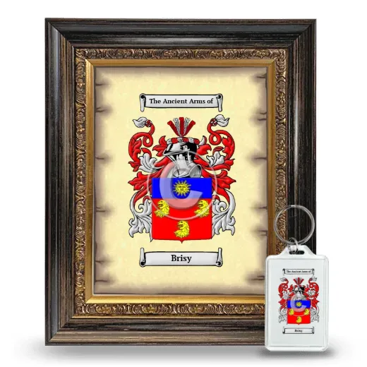 Brisy Framed Coat of Arms and Keychain - Heirloom