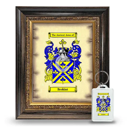 Brokint Framed Coat of Arms and Keychain - Heirloom