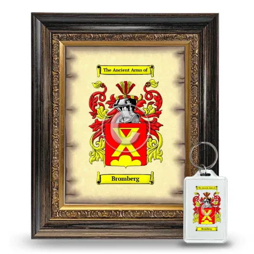 Bromberg Framed Coat of Arms and Keychain - Heirloom