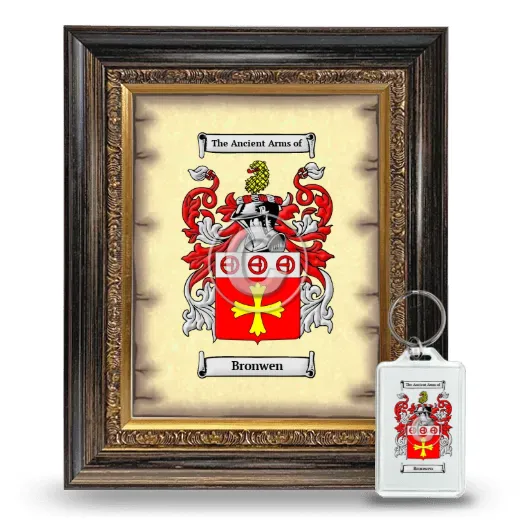 Bronwen Framed Coat of Arms and Keychain - Heirloom