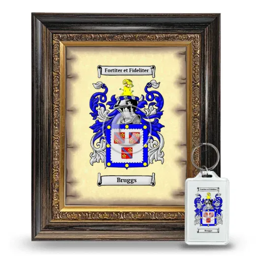 Bruggs Framed Coat of Arms and Keychain - Heirloom
