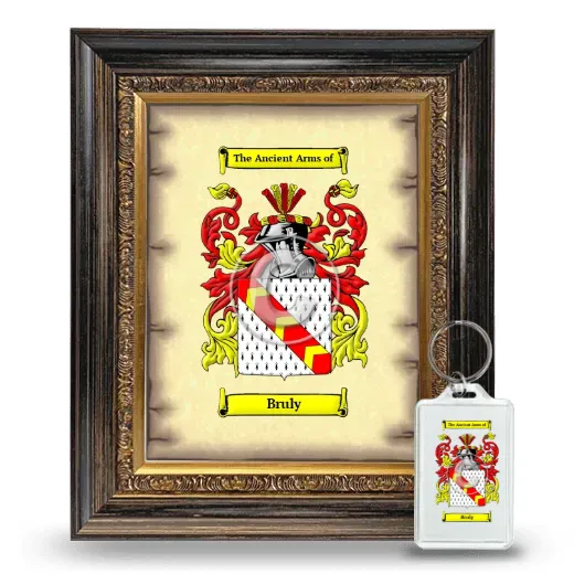 Bruly Framed Coat of Arms and Keychain - Heirloom