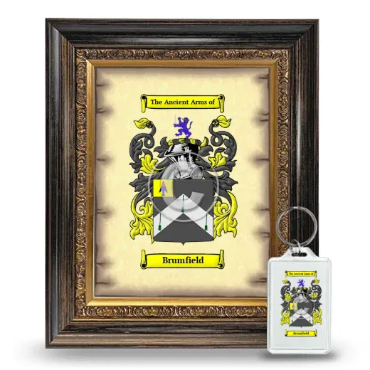 Brumfield Framed Coat of Arms and Keychain - Heirloom
