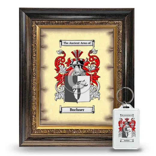 Buchner Framed Coat of Arms and Keychain - Heirloom