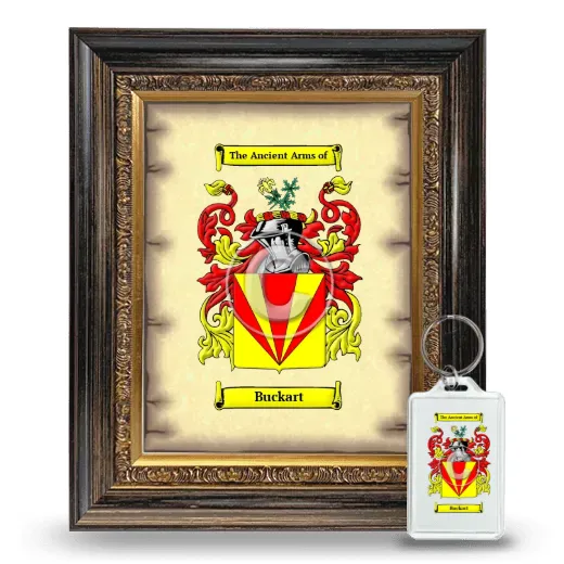 Buckart Framed Coat of Arms and Keychain - Heirloom