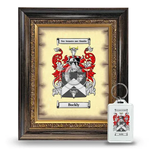 Buckly Framed Coat of Arms and Keychain - Heirloom