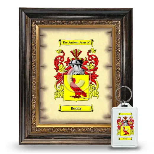 Buddy Framed Coat of Arms and Keychain - Heirloom