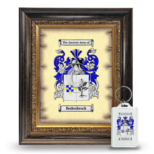 Budenbrock Framed Coat of Arms and Keychain - Heirloom