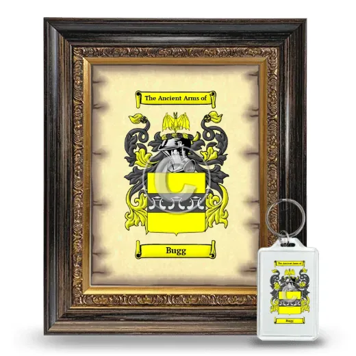 Bugg Framed Coat of Arms and Keychain - Heirloom
