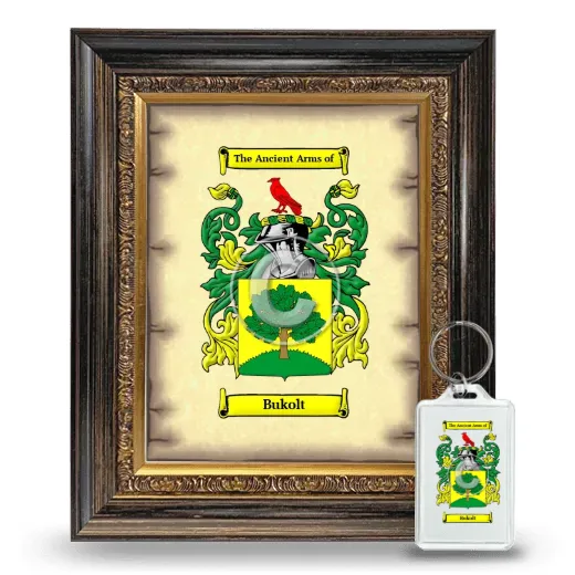 Bukolt Framed Coat of Arms and Keychain - Heirloom