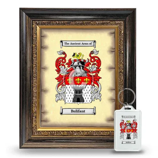 Bulifant Framed Coat of Arms and Keychain - Heirloom