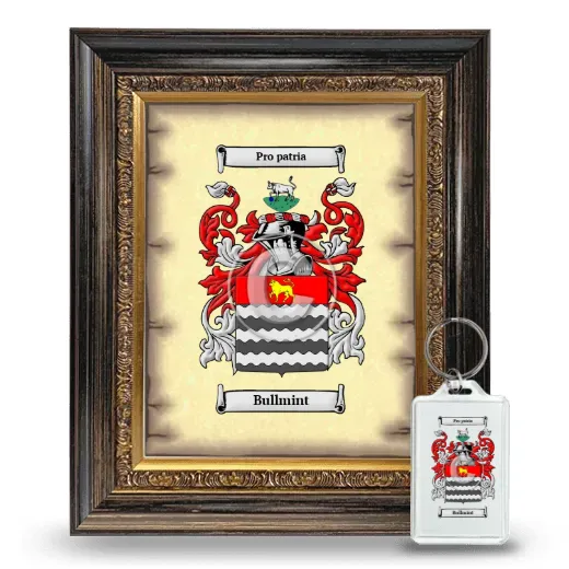 Bullmint Framed Coat of Arms and Keychain - Heirloom