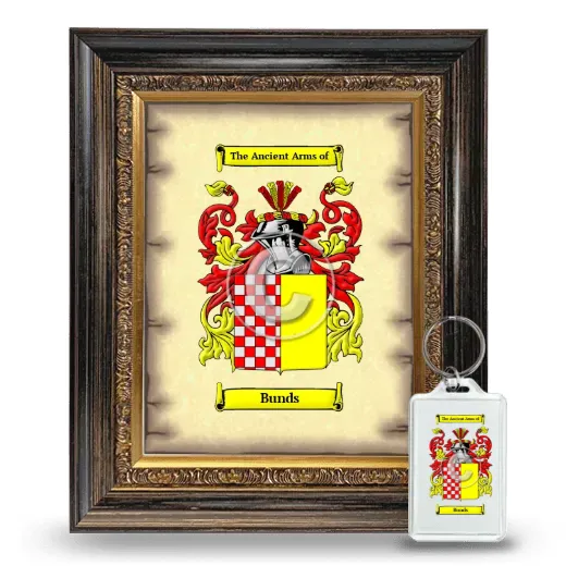 Bunds Framed Coat of Arms and Keychain - Heirloom