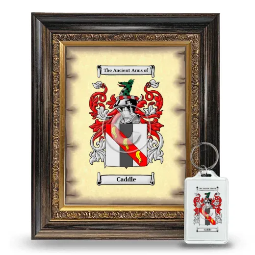 Caddle Framed Coat of Arms and Keychain - Heirloom