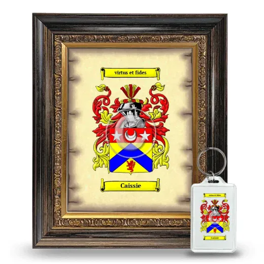 Caissie Framed Coat of Arms and Keychain - Heirloom