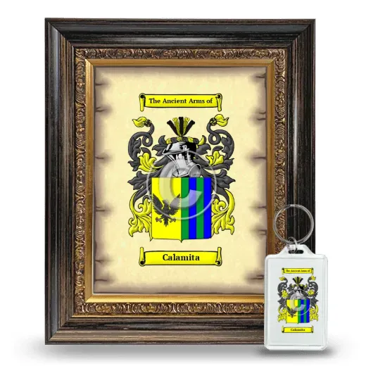 Calamita Framed Coat of Arms and Keychain - Heirloom
