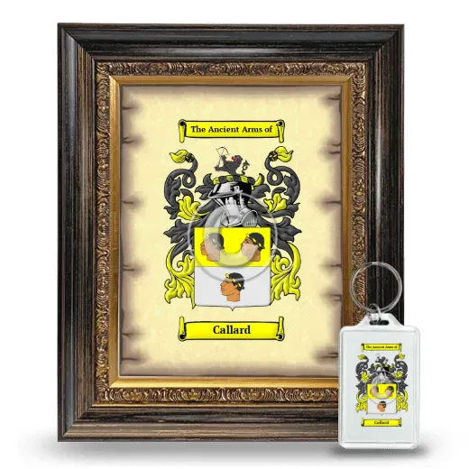 Callard Framed Coat of Arms and Keychain - Heirloom