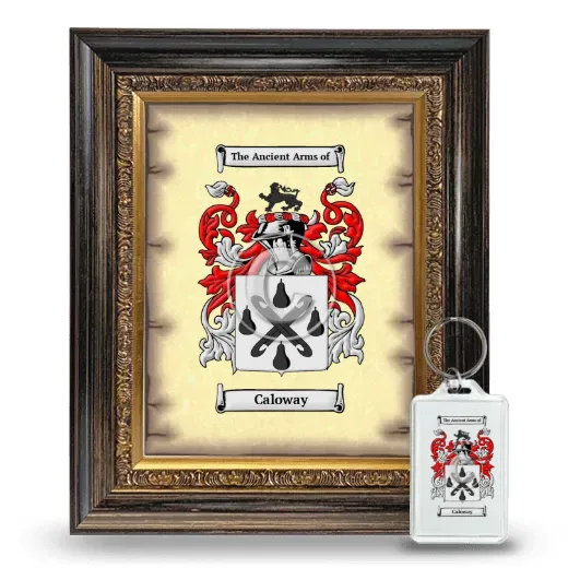 Caloway Framed Coat of Arms and Keychain - Heirloom