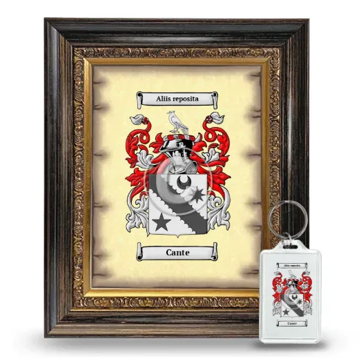 Cante Framed Coat of Arms and Keychain - Heirloom