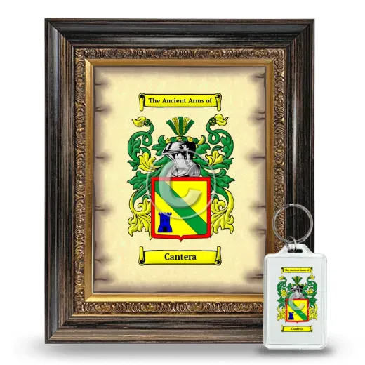 Cantera Framed Coat of Arms and Keychain - Heirloom