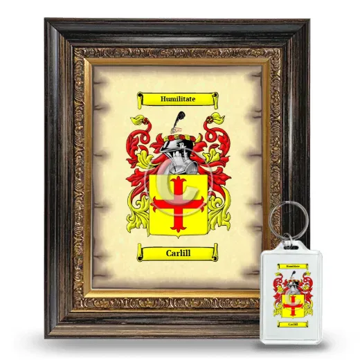 Carlill Framed Coat of Arms and Keychain - Heirloom
