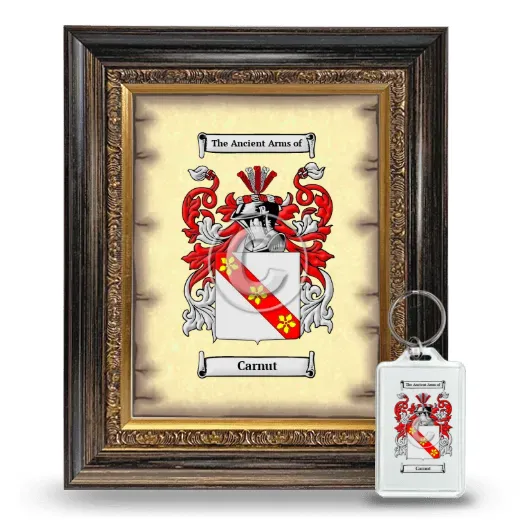 Carnut Framed Coat of Arms and Keychain - Heirloom