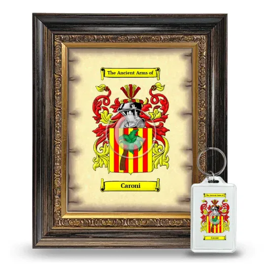 Caroni Framed Coat of Arms and Keychain - Heirloom