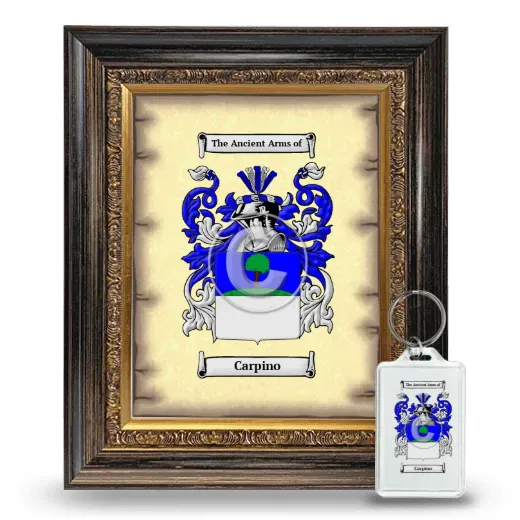 Carpino Framed Coat of Arms and Keychain - Heirloom