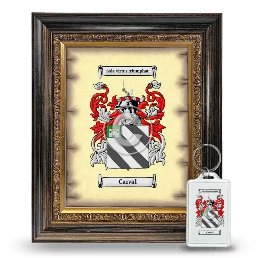 Carval Framed Coat of Arms and Keychain - Heirloom