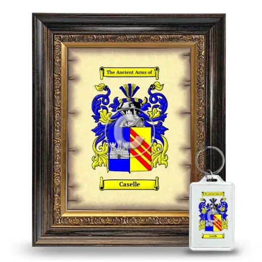 Caselle Framed Coat of Arms and Keychain - Heirloom