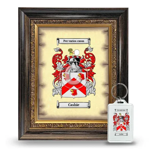 Cashie Framed Coat of Arms and Keychain - Heirloom
